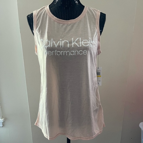 Calvin Klein Performance Peach Sleeveless Top M - Picture 2 of 9